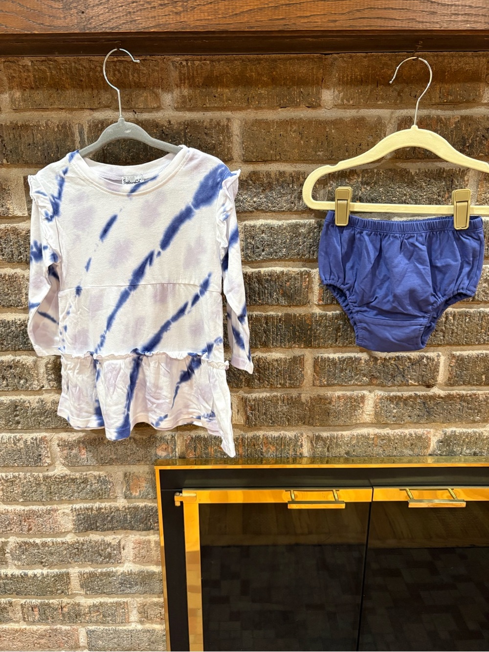 NWT Splendid Lavender and Blue Tie-Dye Set